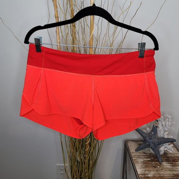 lululemon athletica Pants - Lululemon Athletic Speed Shorts Zip Pocket Womens 8